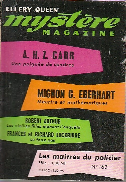 Mystère magazine n°162 - Collectif - Livre