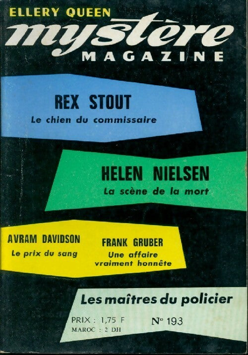 Mystère magazine n°193 - Collectif - Livre