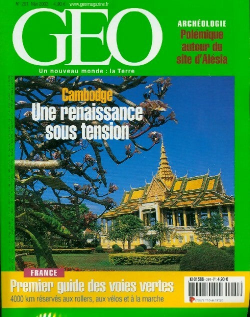 Géo n°291 : Cambodge, une renaissance sous tension - Collectif - Livre