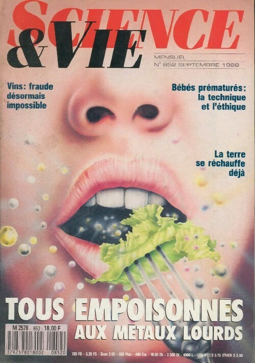 Science & vie n°852 : Tous empoisonnés aux métaux lourds - Collectif - Livre