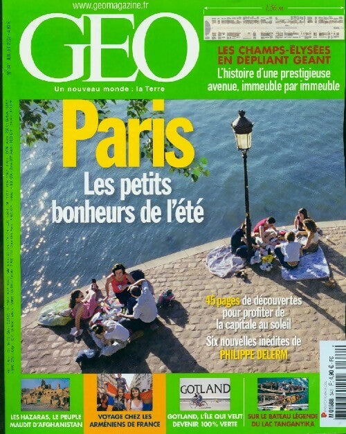 Géo n°341 : Paris. Les petits bonheurs de l'été - Collectif - Livre