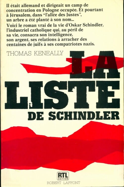 La liste de Schindler - Thomas Keneally - Livre