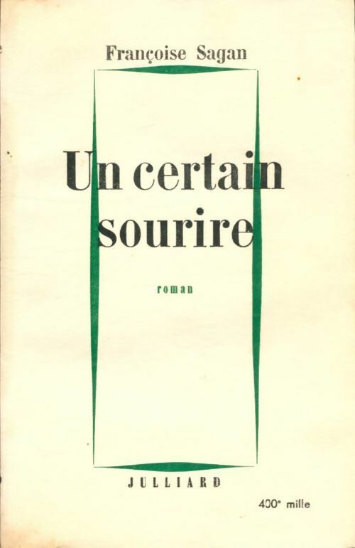 Un certain sourire - Françoise Sagan - Livre