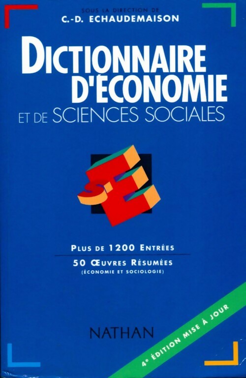 Dictionnaire d'économie et de sciences sociales - Collectif - Livre