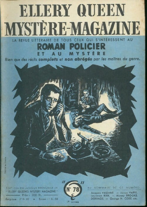Mystère magazine n°78 - Collectif - Livre