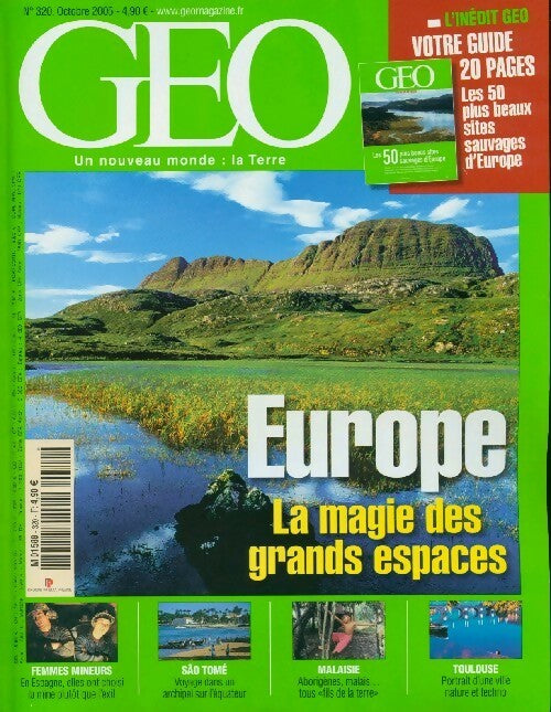 Géo n°320 : Europe, la magie des grands espaces - Collectif - Livre