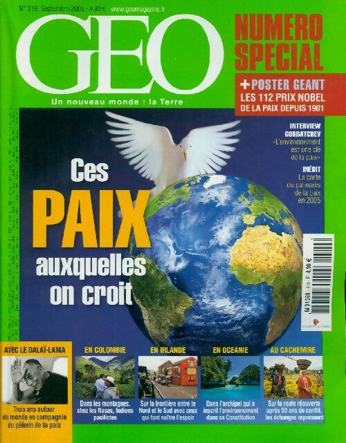 Géo n°319 : Ces paix auxquelles on croit - Collectif - Livre