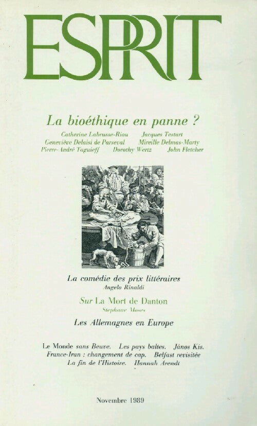 La bioéthique en panne ? - Collectif - Livre