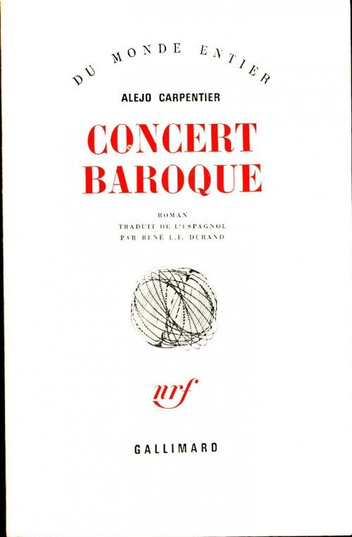 Concert baroque - Alejo Carpentier - Livre