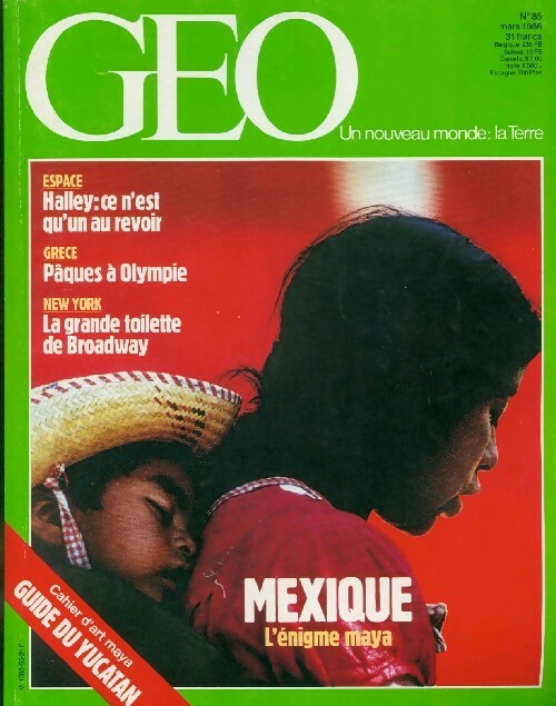 Géo n°85 : Mexique, l'énigme maya - Collectif - Livre