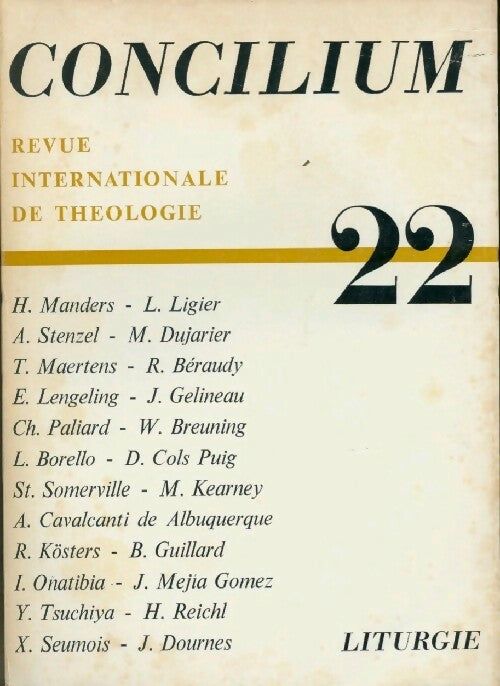 Concilium n°22 - Collectif - Livre