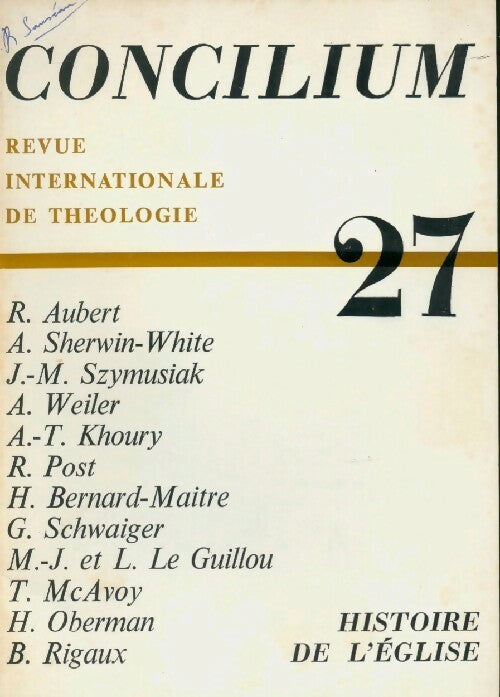 Concilium n°27 - Collectif - Livre