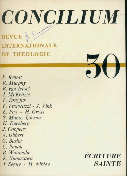 Concilium n°30 - Collectif - Livre