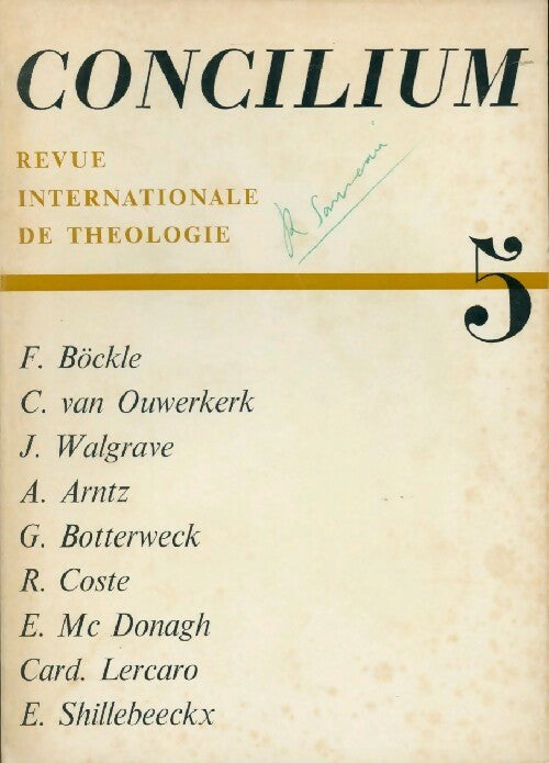 Concilium n°5 - Collectif - Livre