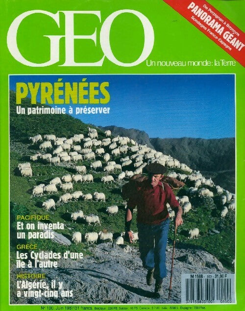 Géo n°100 : Pyrénées, un patrimoine à préserver - Collectif - Livre