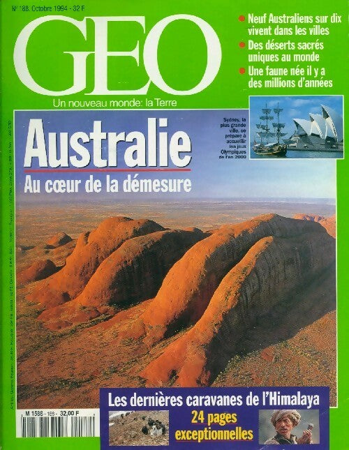 Géo n°188 : Australie, au coeur de la démesure - Collectif - Livre