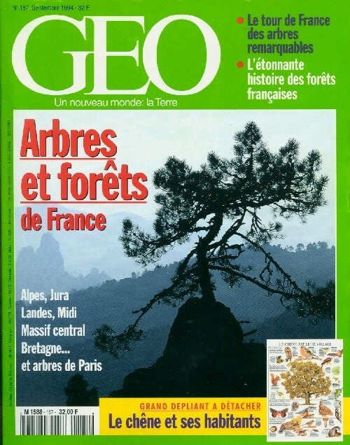 Géo n°187 : Arbres et forêts de France - Collectif - Livre