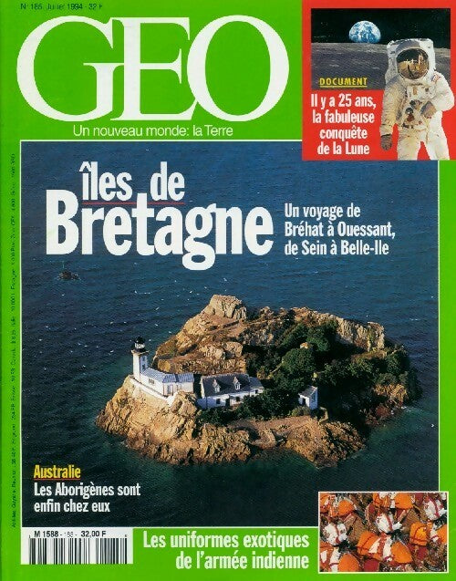Géo n°185 : Iles de Bretagne - Collectif - Livre
