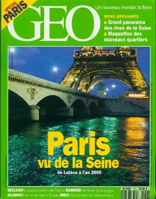 Géo n°177 : Paris vu de la Seine - Collectif - Livre