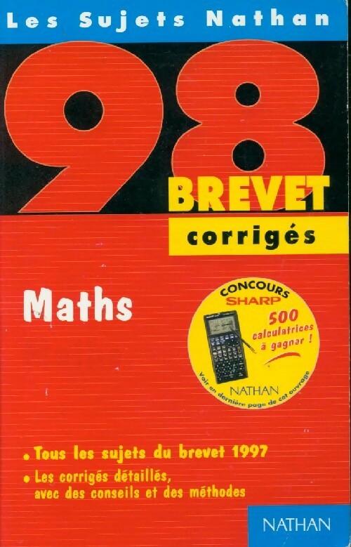 Maths 3e corrigés 1998 - Chantal Caruelle - Livre