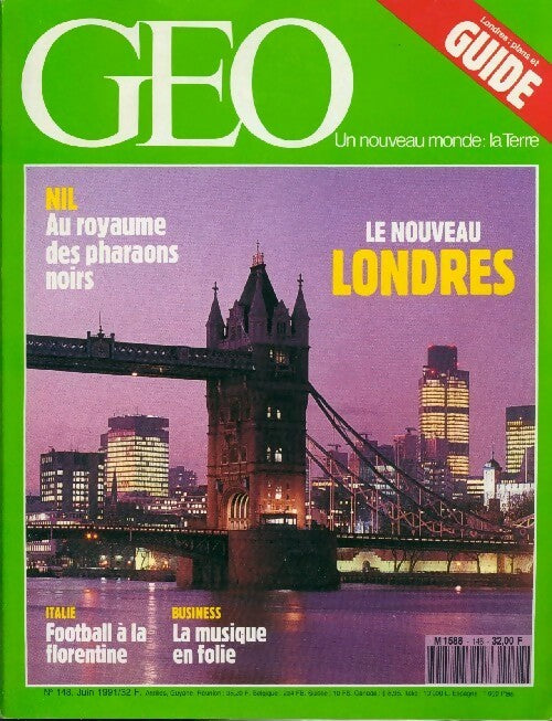 Géo n°148 : Le nouveau Londres - Collectif - Livre