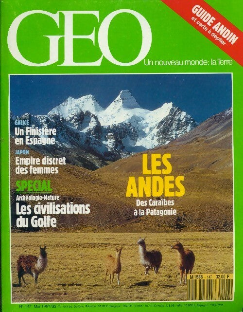 Géo n°147 : Les Andes - Collectif - Livre