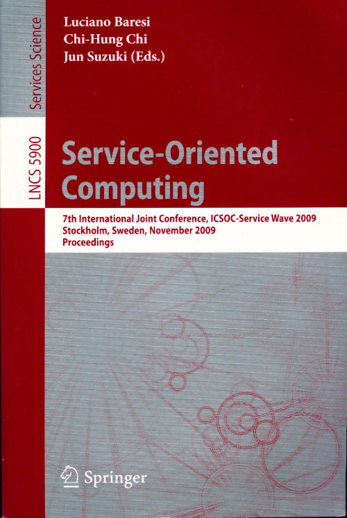 Service-oriented computing - Luciano Baresi - Livre