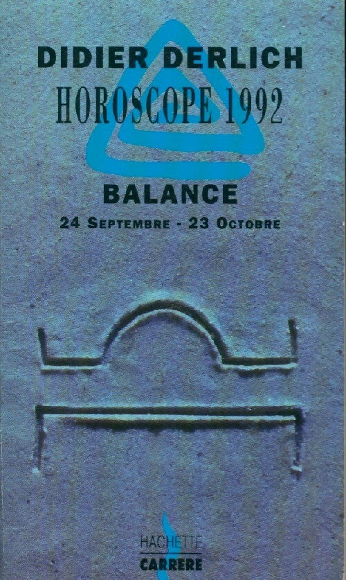Balance 1992 - Didier Derlich - Livre