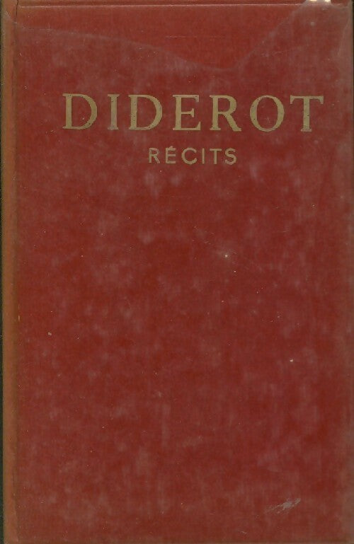Récits - Denis Diderot - Livre