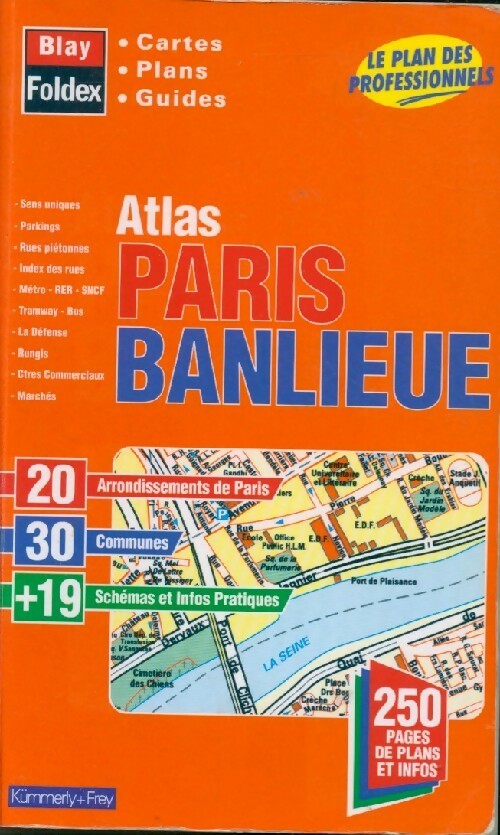 Atlas Paris-Banlieue - Inconnu - Livre