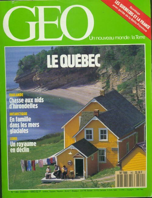 Géo n°140 : Le Québec - Collectif - Livre