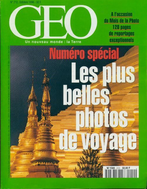 Géo n°212 : Les plus belles photos de voyage - Collectif - Livre
