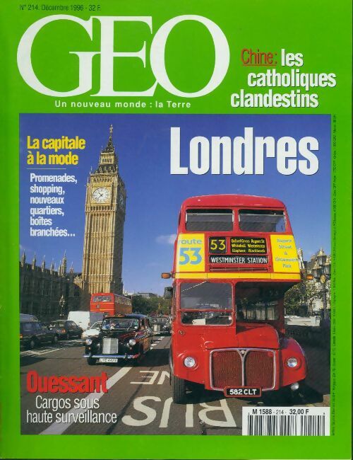 Géo n°214 : Londres - Collectif - Livre