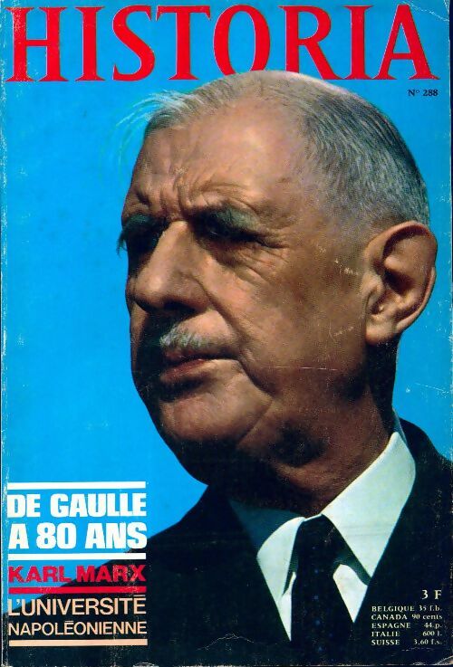 Historia n°288 : De Gaulle 80 ans - Collectif - Livre