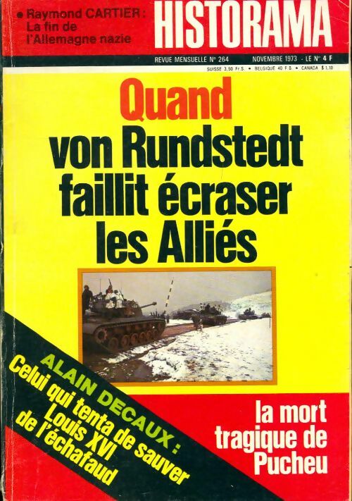 Historama n°264 : Quand von Rundstedt faillit écraser les Alliés - Collectif - Livre