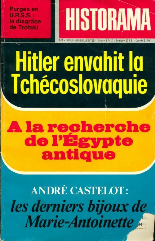 Historama n°294 : Hitler envahit la Tchécoslovaquie - Collectif - Livre