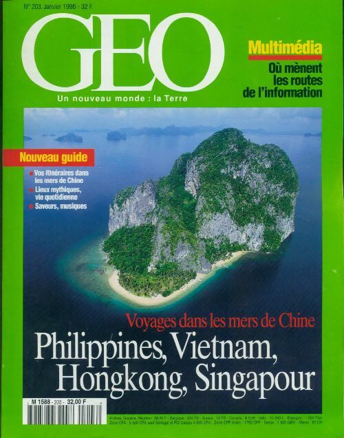 Géo n°203 : Voyages dans les mers de Chine - Collectif - Livre