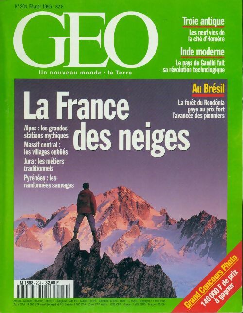 Géo n°204 : La France des neiges - Collectif - Livre