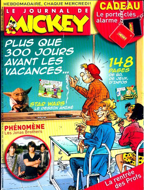 Le journal de Mickey n°2932-2933 : Plus que 300 jours avant les vacances - Disney - Livre