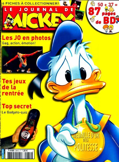 Le journal de Mickey n°2934 : Médaille d'or de la politesse - Disney - Livre