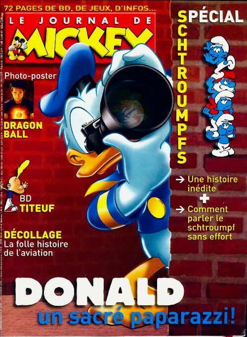 Le journal de Mickey n°2937 : Donald, un sacré paparazzi - Disney - Livre