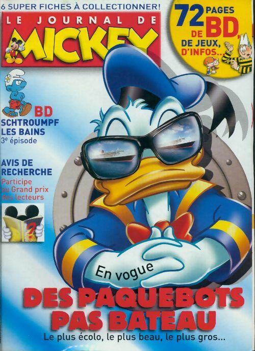 Le journal de Mickey n°2965 : Des paquebots pas bateau - Disney - Livre