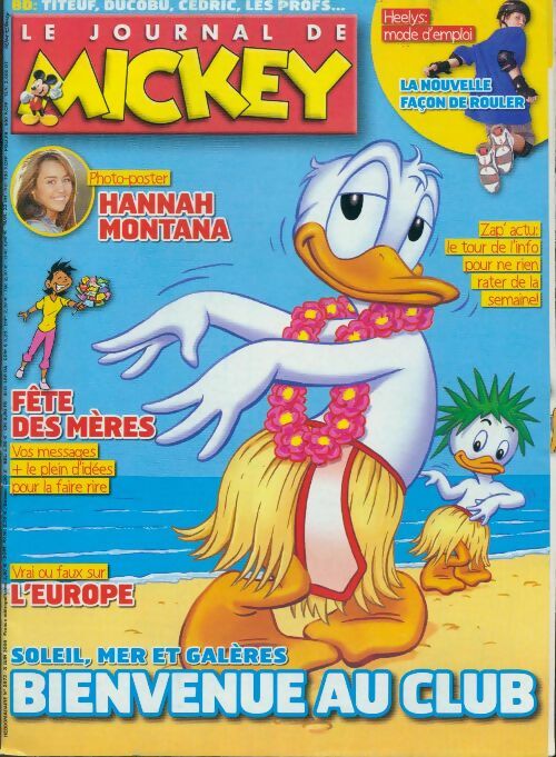Le journal de Mickey n°2972 : Soleil, mer et galères. Bienvenue au club - Disney - Livre