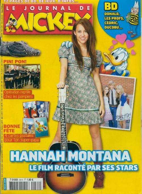 Le journal de Mickey n°2974 : Hannah Montana, le film raconté par ses stars - Disney - Livre
