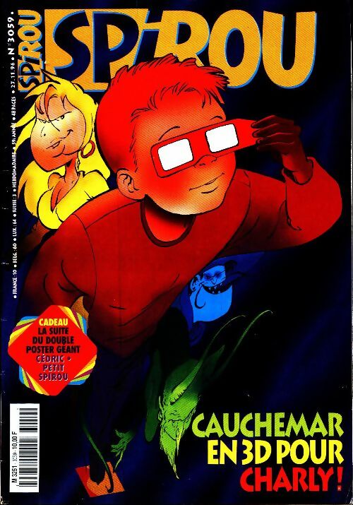 Spirou n°3059 : Cauchemar en 3D pour Charly - Collectif - Livre