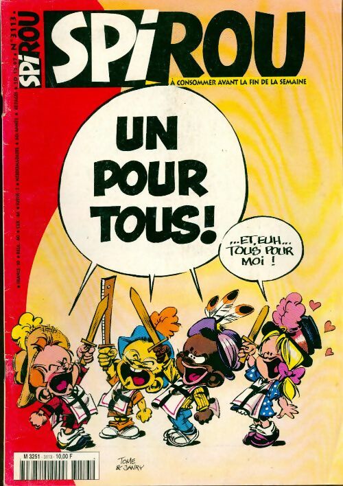 Spirou n°3113 : Un pour tous - Collectif - Livre