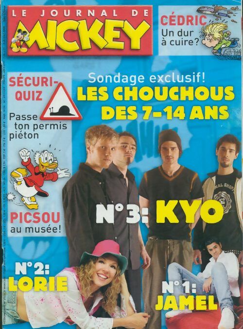Le journal de Mickey n°2702 : Les chouchouis des 7-14 ans - Disney - Livre