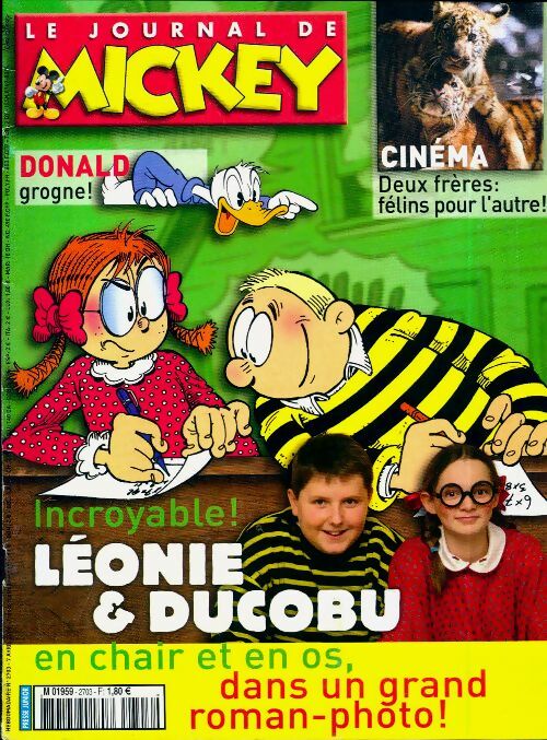 Le journal de Mickey n°2703 : Léonie & Ducobu - Disney - Livre