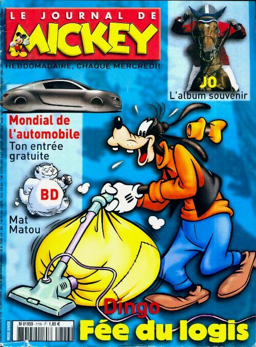 Le journal de Mickey n°2726 : Dingo fée du logis - Disney - Livre