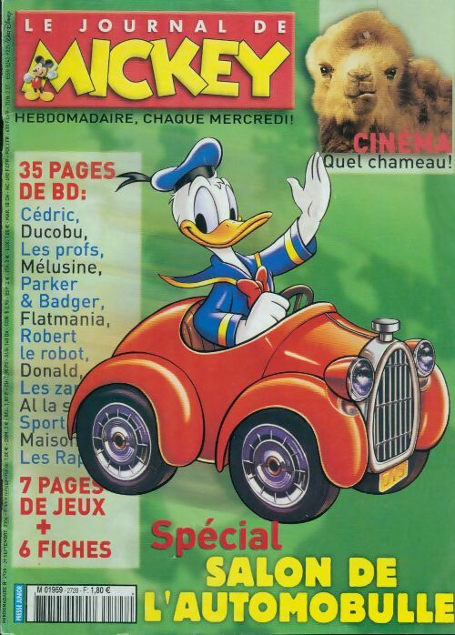 Le journal de Mickey n°2728 : Spécial salon de l'automobulle - Disney - Livre